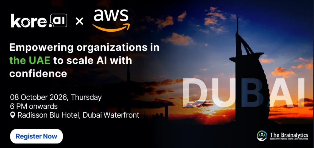 Kore.ai AWS Dialogue - An executive Roadshow 2026 - Dubai Edition